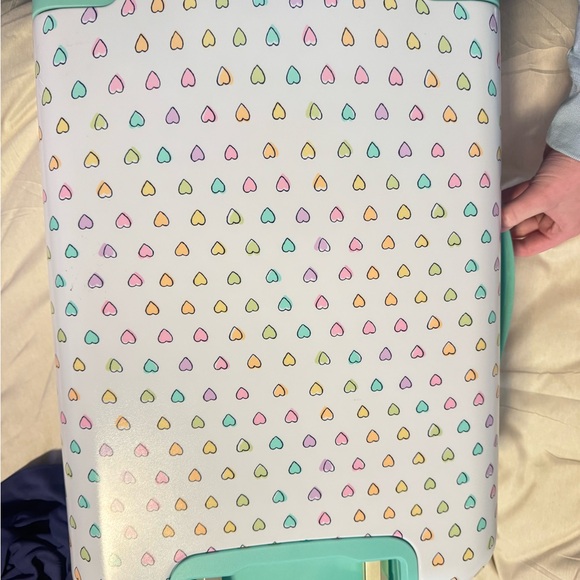 Roller Rabbit Multicolor Heart Print Travel Bag - Picture 3 of 5